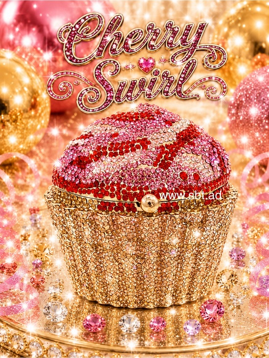Sparkling Bling Things Handbags - NWT Cupcake Clutch Purse Sparkling Bling Swarovski Crystal Rhinestone Bag +Gift